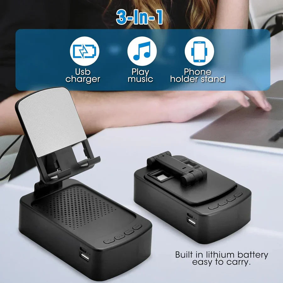 4-in-1 Bluetooth Phone Stand with Speaker & Charger