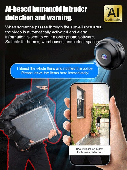 360° Panoramic Wireless Home Security Camera – Full HD Remote Monitoring via Smartphone