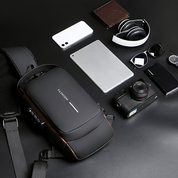 New Carbon Fiber Streamline Anti-Theft Sling Bag