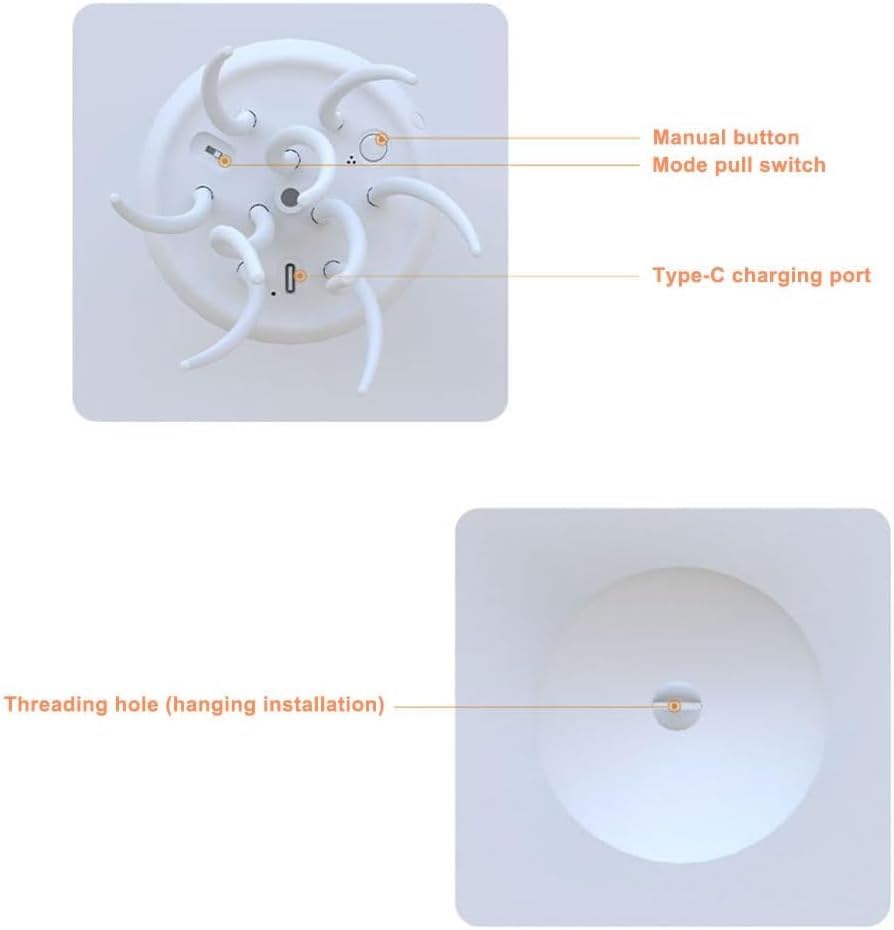 Floating Jellyfish Light Lamp - Voice Control RGB Gradient Moving Tentacles Flying Jelly Fish Bedside Table Lamp - Rechargeable Touch Sensor Hanging LED Dancing Jellyfish Night Lamps for Kids Adults