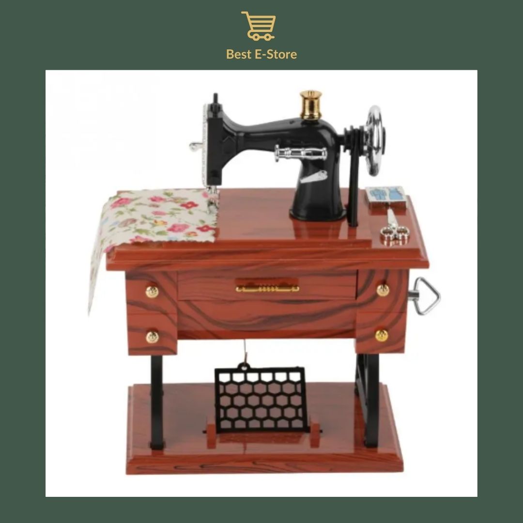 🎼 Charming Sewing Machine Music Box: Perfect Gift 🎁