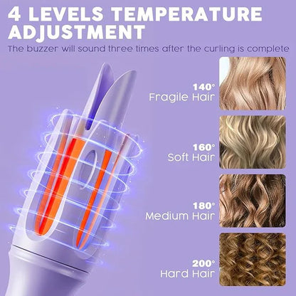 AUTOMATIC HAIR CURLER STICK – EFFORTLESS SALON-QUALITY CURLS
