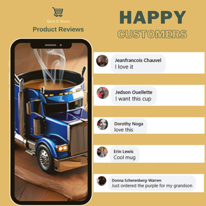 🚛 Semi-Truck Coffee Mug: Perfect Gift for Truck Lovers ☕
