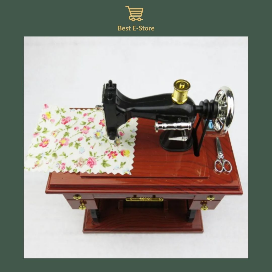 🎼 Charming Sewing Machine Music Box: Perfect Gift 🎁