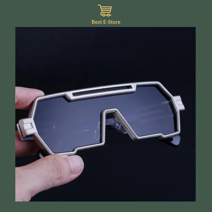 🕶️Retro Steampunk Sunglasses :  Bold Style with HD UV400 Protection✨