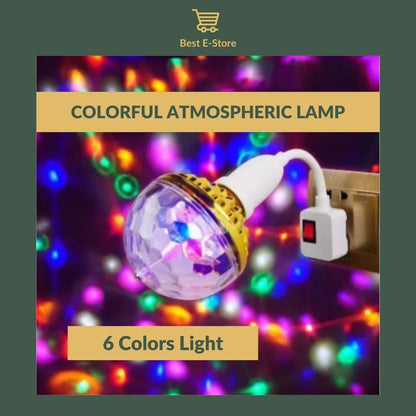 💡 Colorful LED Party Light: Plug & Play Fun 🎊