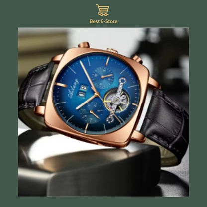 🎁 Perfect Gift for Him: Elegant Mechanical Timepiece