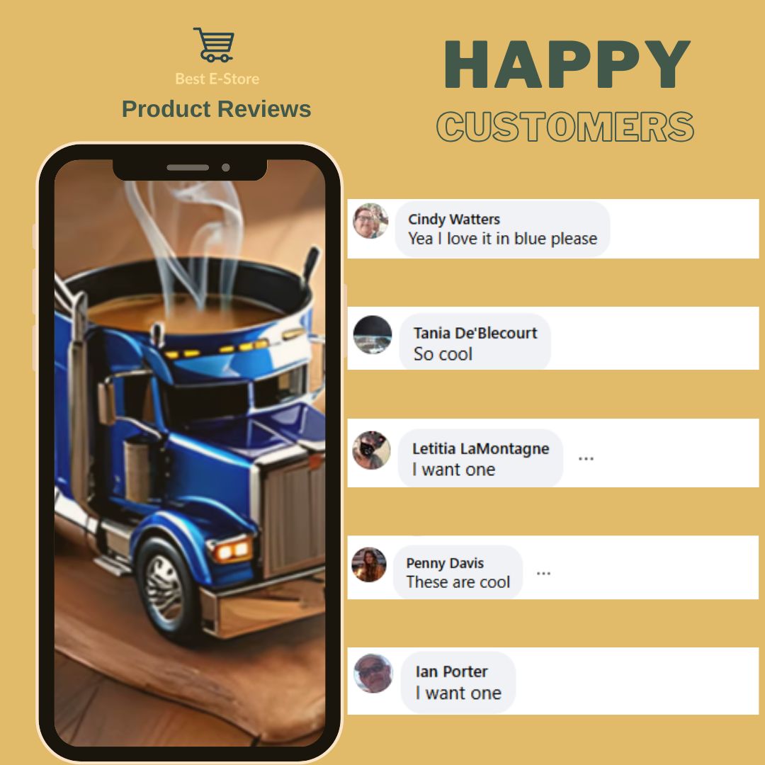 🚛 Semi-Truck Coffee Mug: Perfect Gift for Truck Lovers ☕