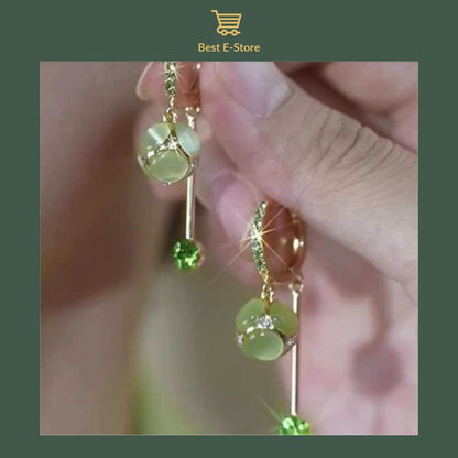 💎 Sparkling Green Zircon Earrings: Perfect Gift for Any Occasion 🎀