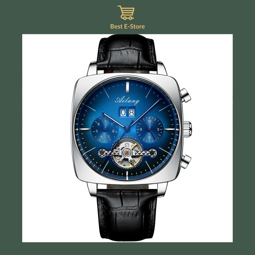🎁 Perfect Gift for Him: Elegant Mechanical Timepiece