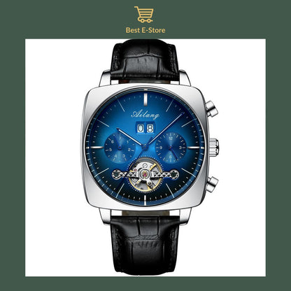 🎁 Perfect Gift for Him: Elegant Mechanical Timepiece