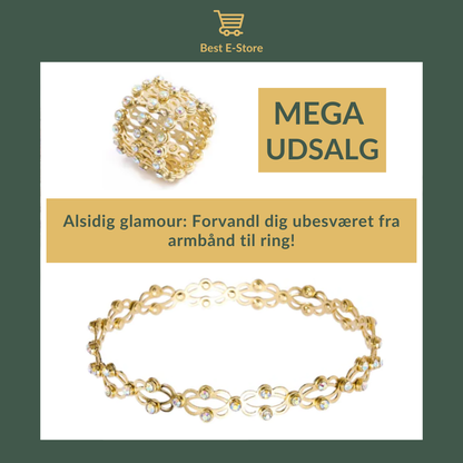 🎁 Den perfekte gave: Konvertibel armring med funklende CZ-glamour 💎