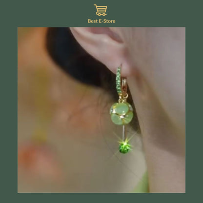 💎 Sparkling Green Zircon Earrings: Perfect Gift for Any Occasion 🎀