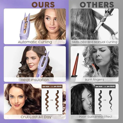 AUTOMATIC HAIR CURLER STICK – EFFORTLESS SALON-QUALITY CURLS