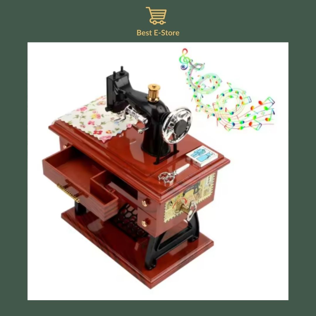 🎼 Charming Sewing Machine Music Box: Perfect Gift 🎁