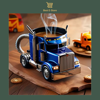 🚛Semi-vrachtwagen koffiemok: Perfect cadeau voor vrachtwagenliefhebbers ☕