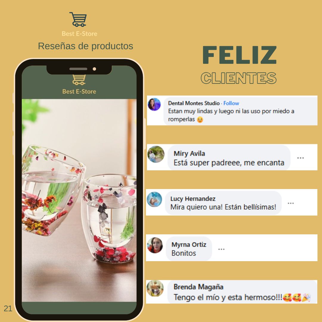 🌼Floral Fusion: Vasos Vidrio Doble Pared