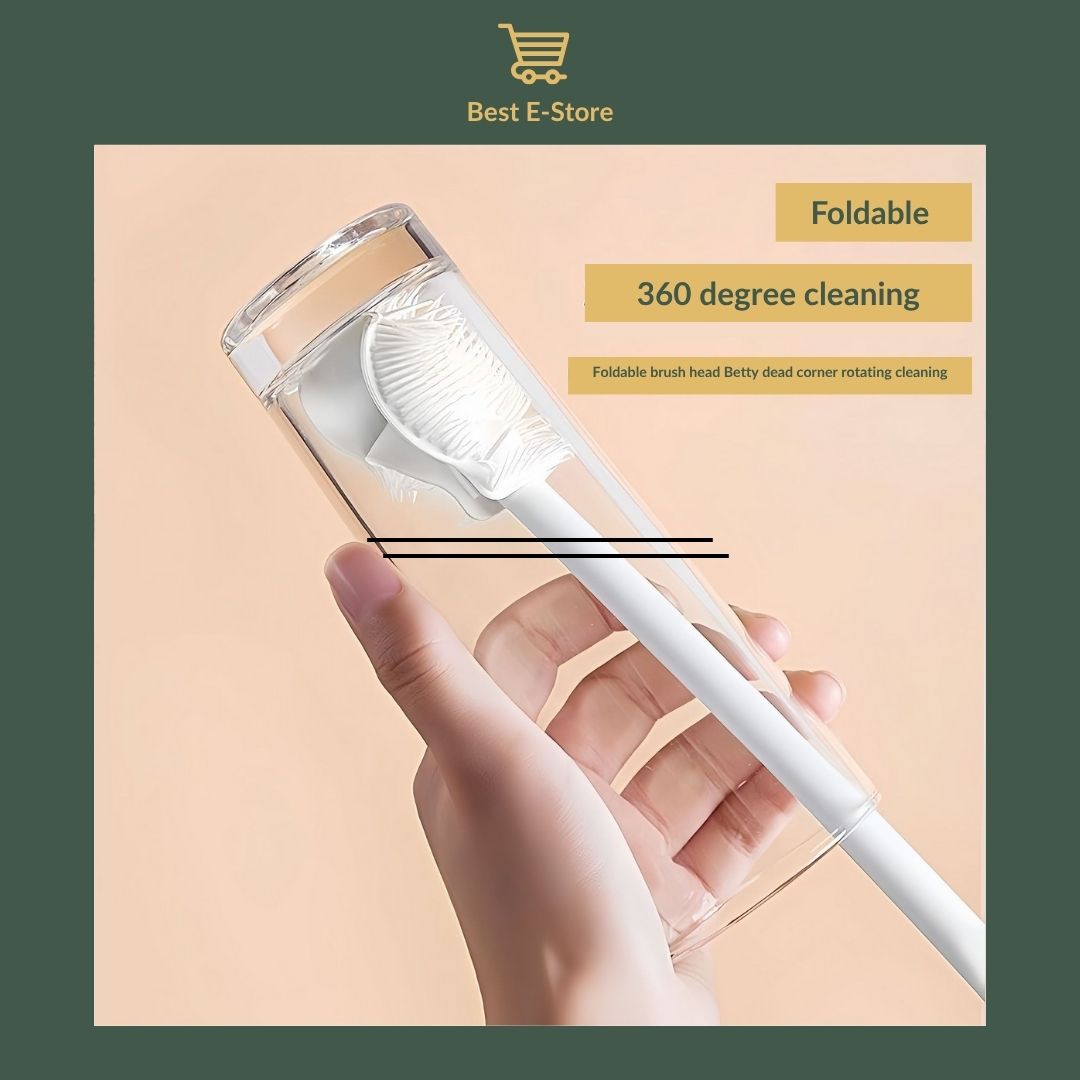🌀All-in-One Foldable Cleaning Brush : Perfect for Cups, Bottles & More✨