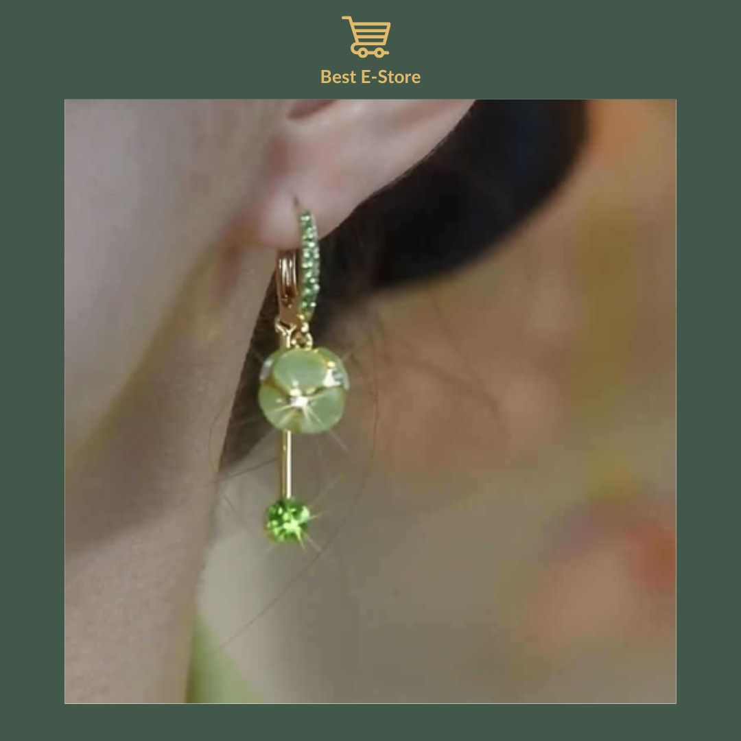 💎 Sparkling Green Zircon Earrings: Perfect Gift for Any Occasion 🎀
