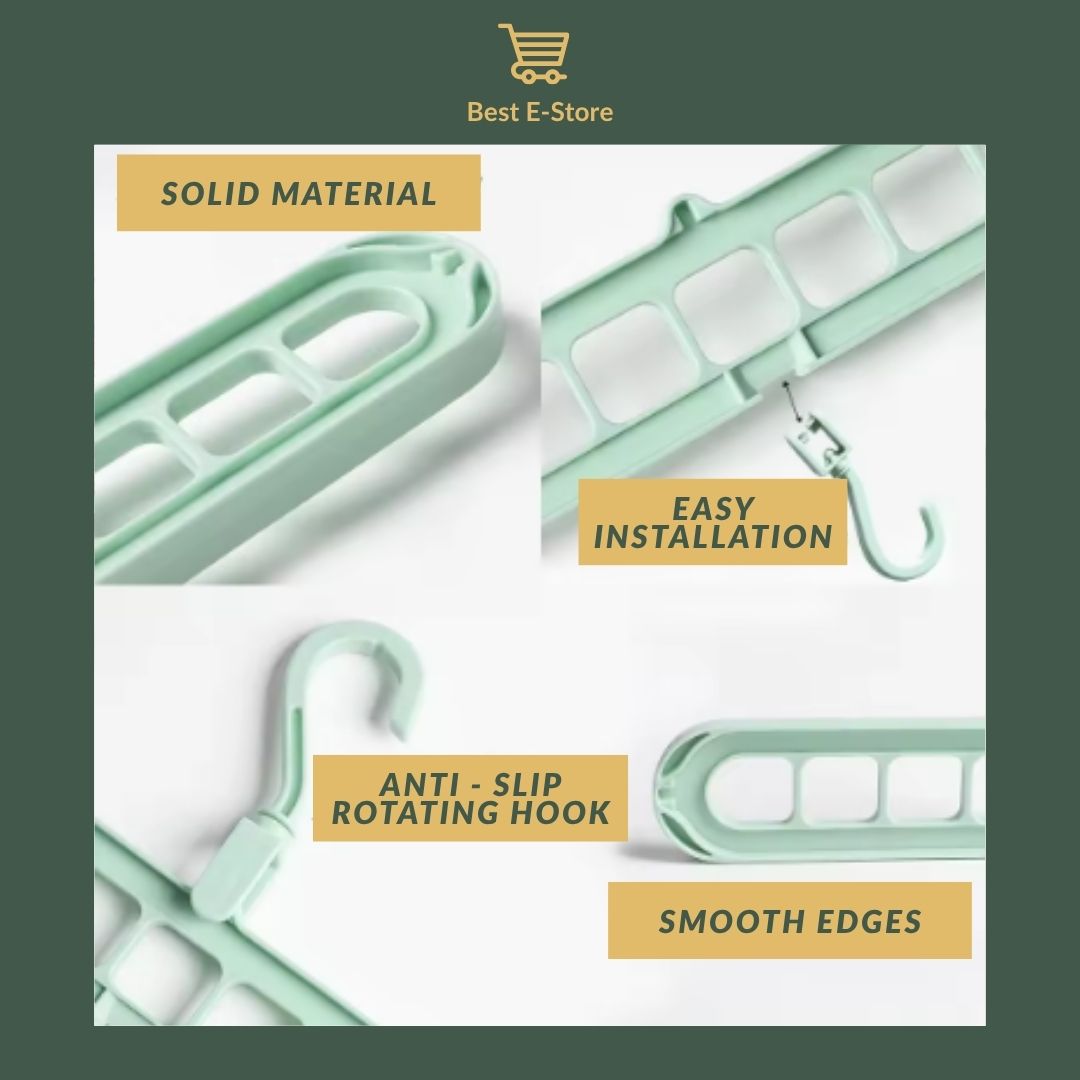 🧼 The Ultimate Space Saver Hanger: Foldable, Durable & Perfect for Small Closets 🚪