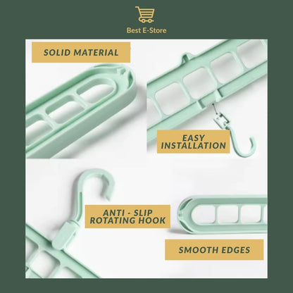 🧼 The Ultimate Space Saver Hanger: Foldable, Durable & Perfect for Small Closets 🚪