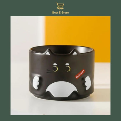 🎁 Perfect Cat Lover’s Gift: Stackable Mugs for Home & Office 🐈☕