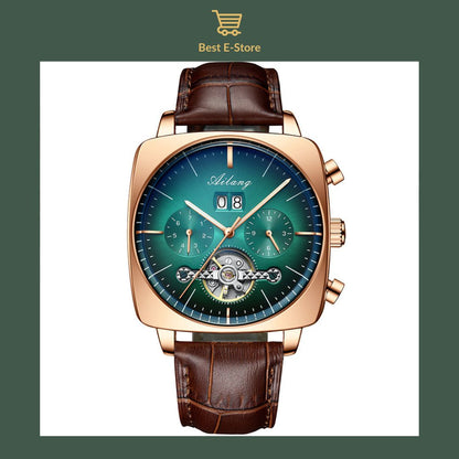 🎁 Perfect Gift for Him: Elegant Mechanical Timepiece