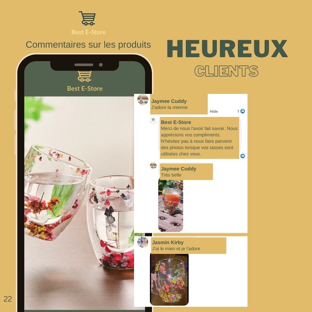 🌼 Fusion Florale: Coupes Verre Double Paroi