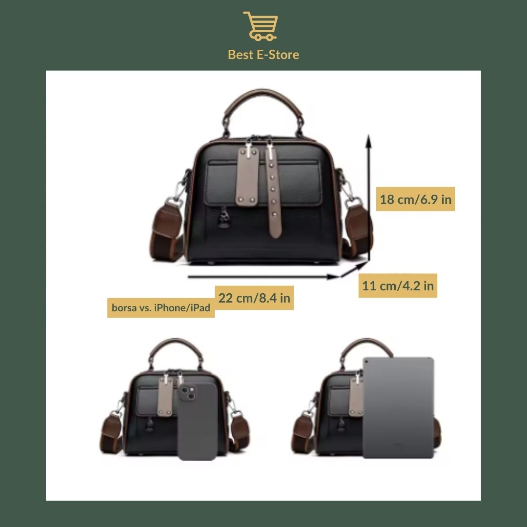 👜 Elegante borsa a tracolla in pelle: Elegante e spaziosa ✨