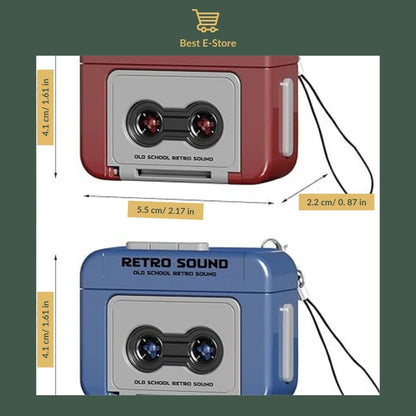 🎶 Retro Mini Tape Recorder Keychain: Record, Play & Relive Memories 🎤✨