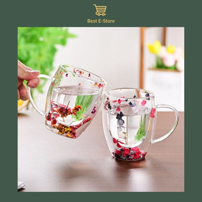 🌼Floral Fusion: Dobbeltveggede Glasskopper