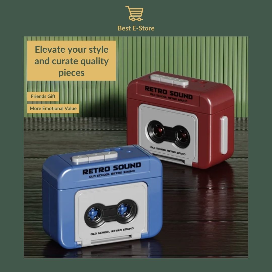 🎶 Retro Mini Tape Recorder Keychain: Record, Play & Relive Memories 🎤✨