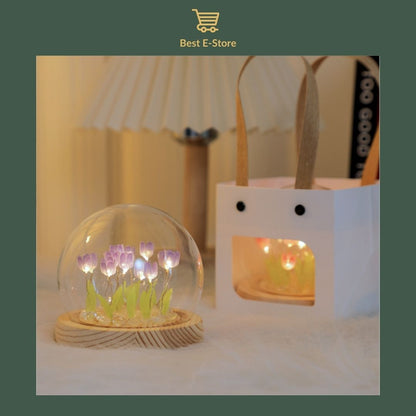 Lampe tulipe enchanteresse: Ambiance douillette et idée cadeau parfaite ✨