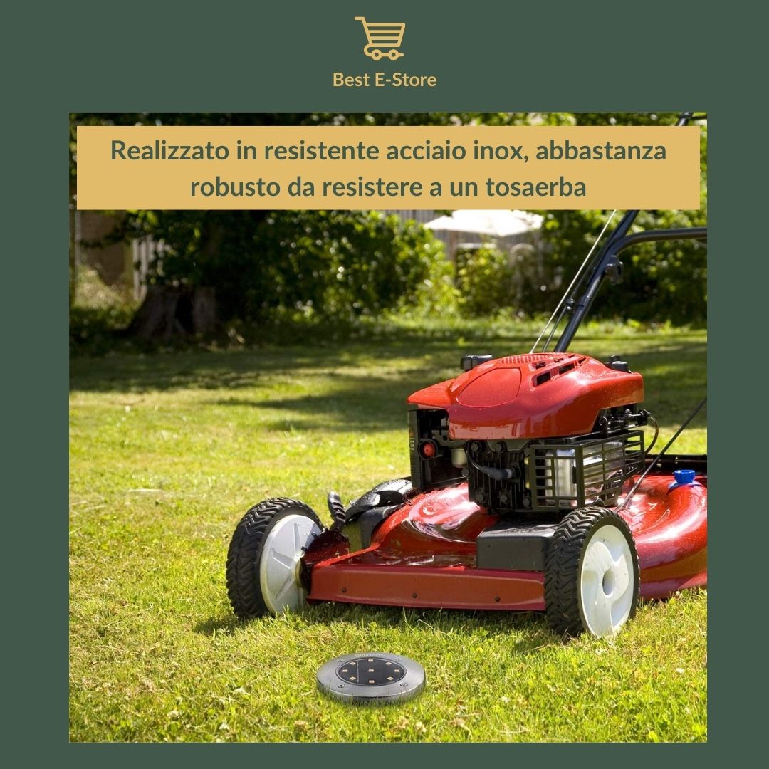 Nuove luci solari impermeabili da giardino