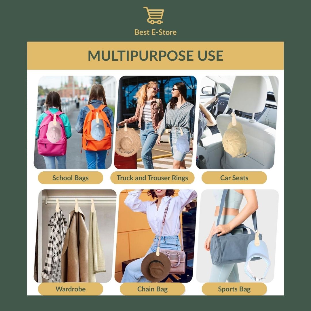 🧲 Strong Magnetic Hat Clip: The Perfect Travel Companion