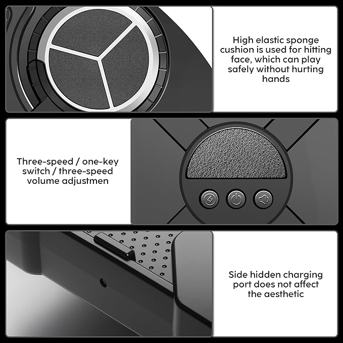 Music Boxing Machine Sport Toys for Kids,Wall Mounted Bluetooth Smart Punching Target Toys,Training Pad Toy with Boxing Glove,Ideas Toys for Boys Girls Kids 3 4 5 6 7 8 9 10 11 12+ Years Old