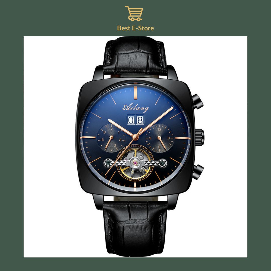 🎁 Perfect Gift for Him: Elegant Mechanical Timepiece