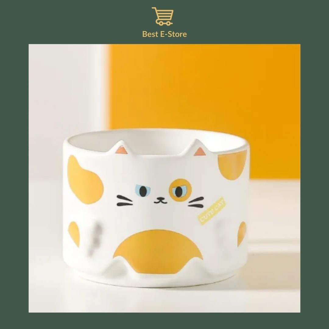 🎁 Perfect Cat Lover’s Gift: Stackable Mugs for Home & Office 🐈☕