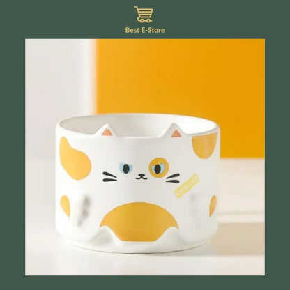 🎁 Perfect Cat Lover’s Gift: Stackable Mugs for Home & Office 🐈☕