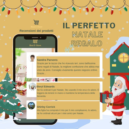 🌼Floral Fusion: Bicchieri Vetro Doppia Parete