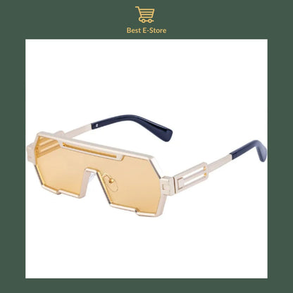 🕶️Retro Steampunk Sunglasses :  Bold Style with HD UV400 Protection✨