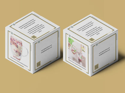 🌼 Floral Fusion: Doppelwandige Glasbecher