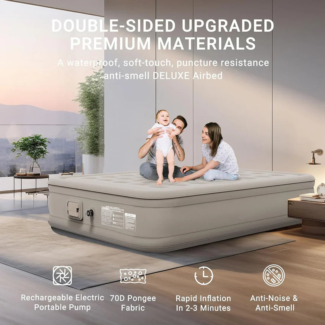 Twin Air Mattress With Built In Pump Inflatable Mattress