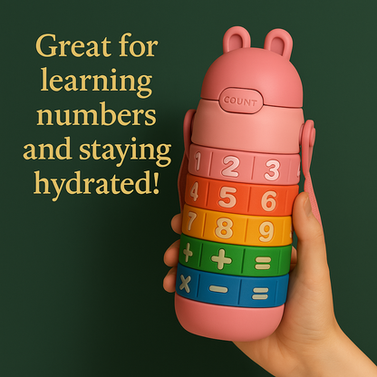 🎒 Smart Math Water Bottle: Learn & Stay Hydrated 💡