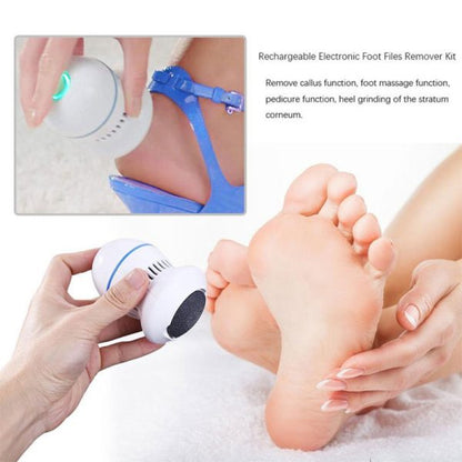 Foot File Electric Pedicure Callus Hard Skin Remover Foot Care Tools, USB Rechargeable Portable Waterproof Pedicure Set