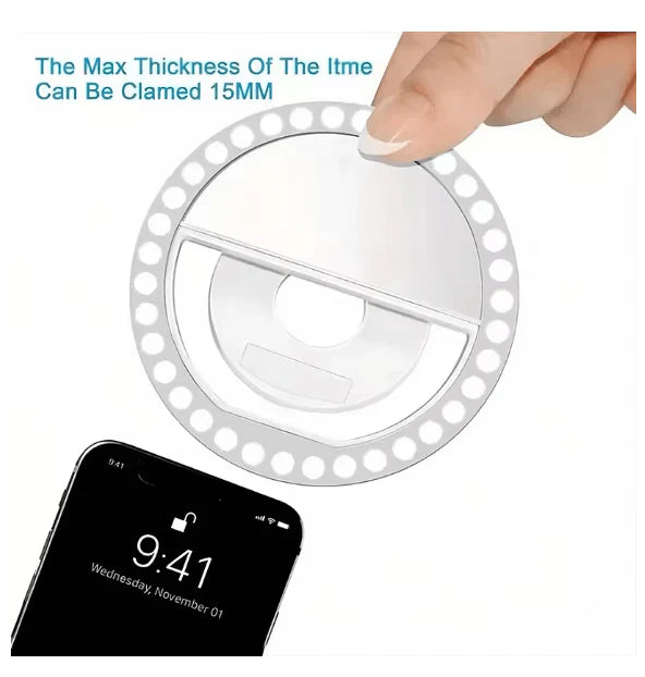 Clip-On Selfie Ring Light