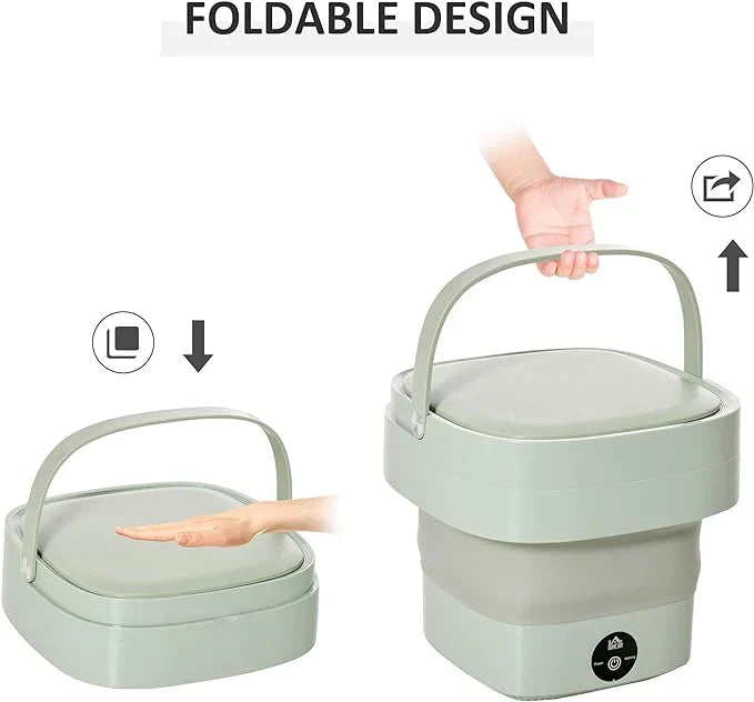 Portable Folding Washing Machine – 16L Mini Washer With 3 Modes