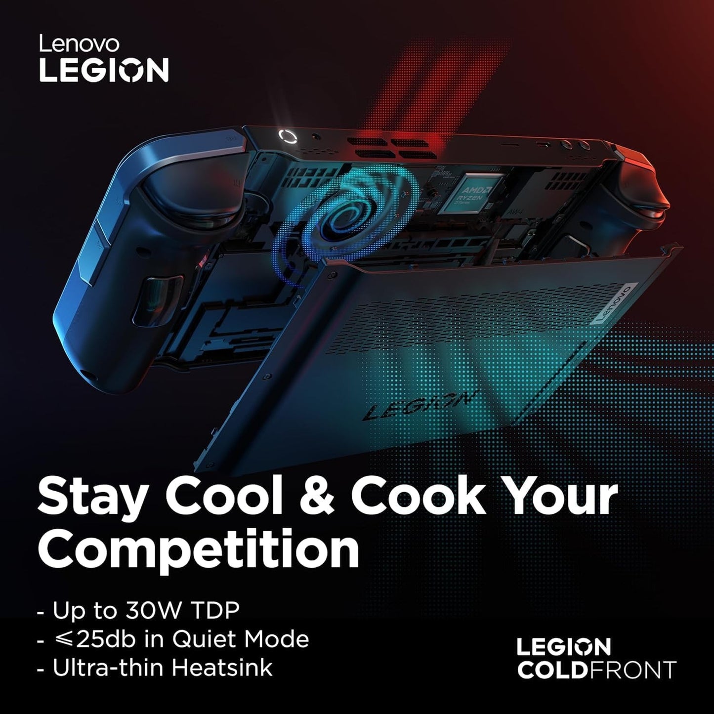 Lenovo Legion Go Handheld Gaming with Carry Bag, 8.8"