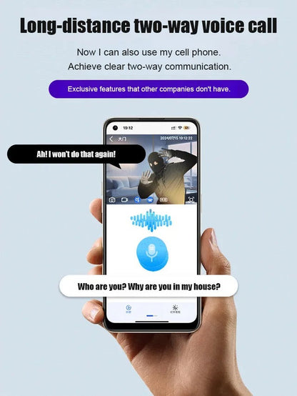 360° Panoramic Wireless Home Security Camera – Full HD Remote Monitoring via Smartphone