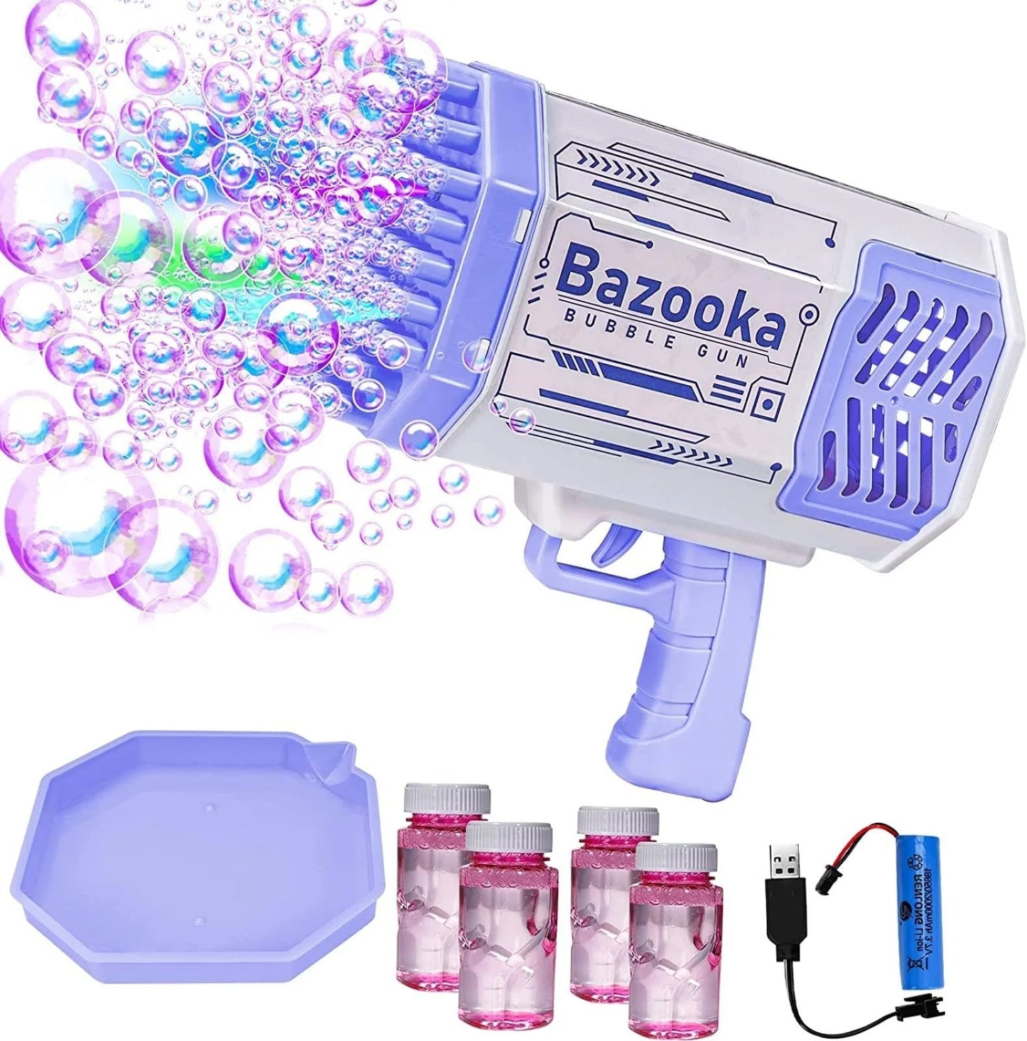 Bubble Machine Guns with light for kids
